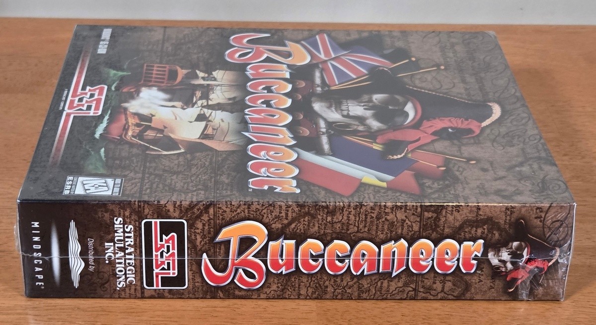 New Sealed Buccaneer SSI Windows PC Big Box Game Strategic Simulations Complete