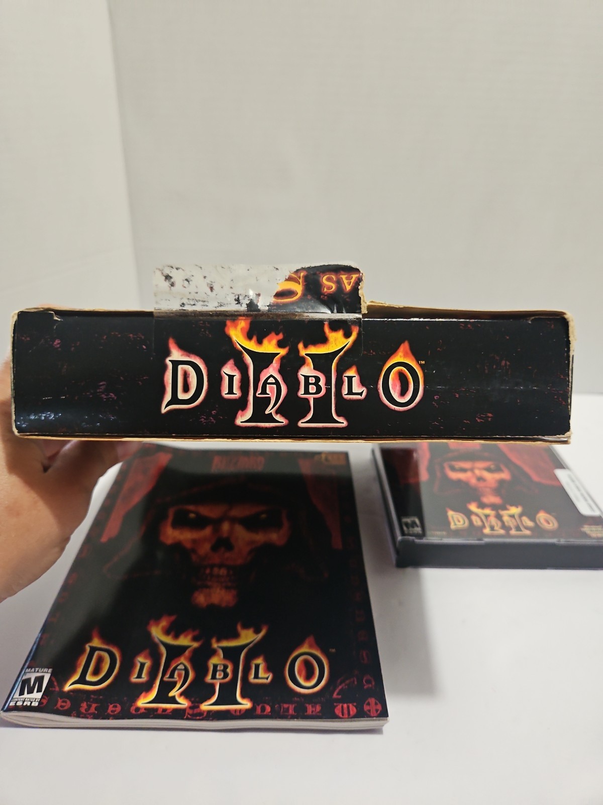 Diablo II (2) PC Mac Game Big Box 3 Disc CD-ROM Blizzard 2000