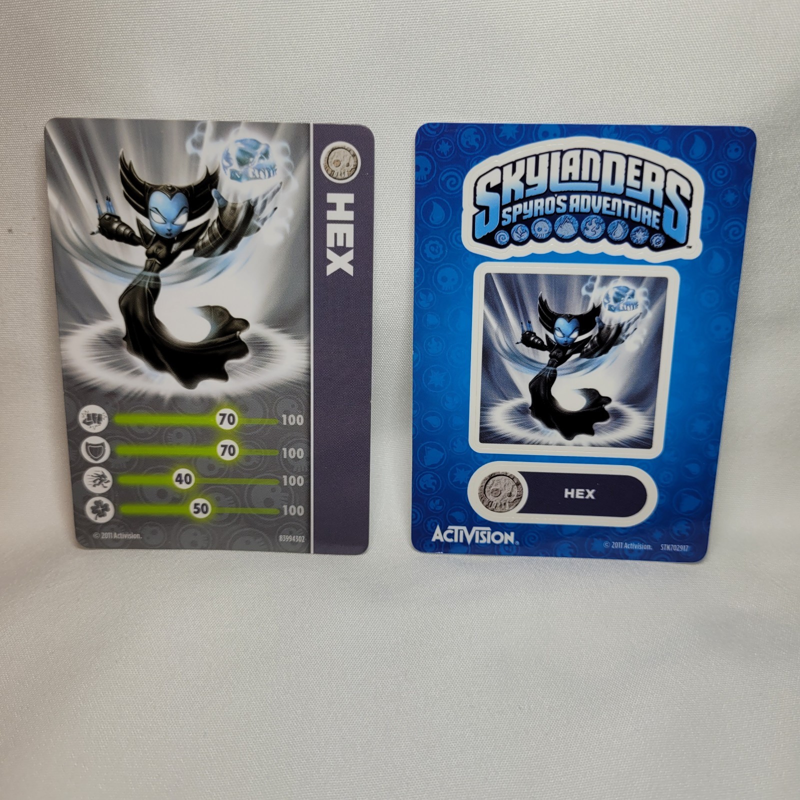Skylanders Spyro’s Adventure HEX Figure+Trading Card,Stickers +Web Code