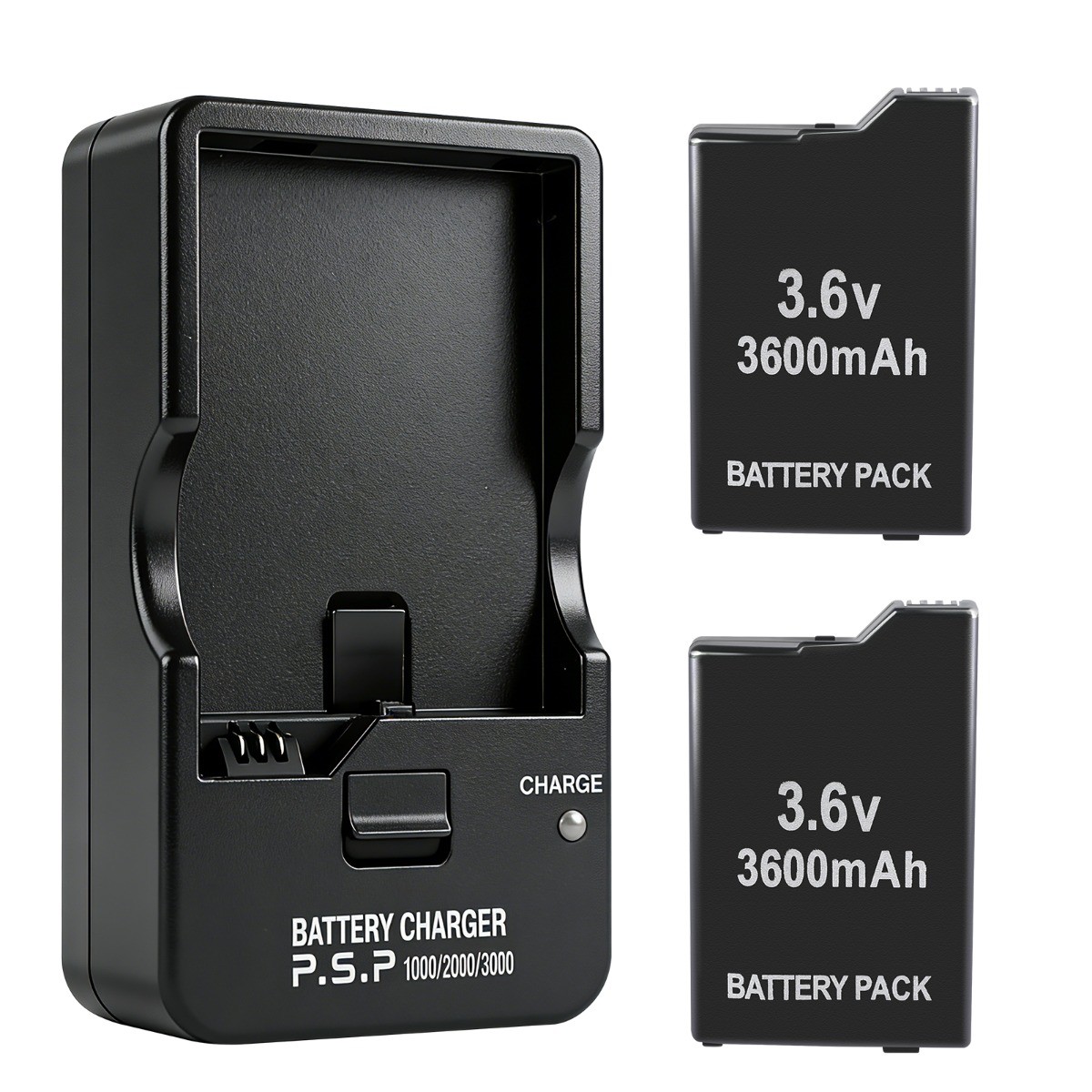 New 3600mAh Battery For PSP 2000 3000 2001 3001 Rechargeable / Wall Charger
