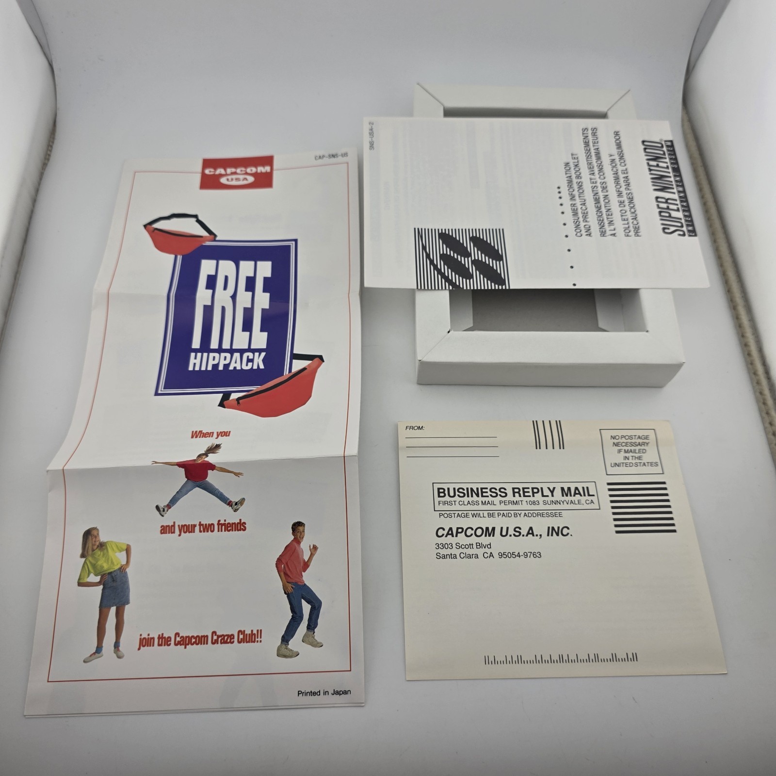 Street Fighter II – Box With Registration Card – Super Nintendo Shrink (No Game)