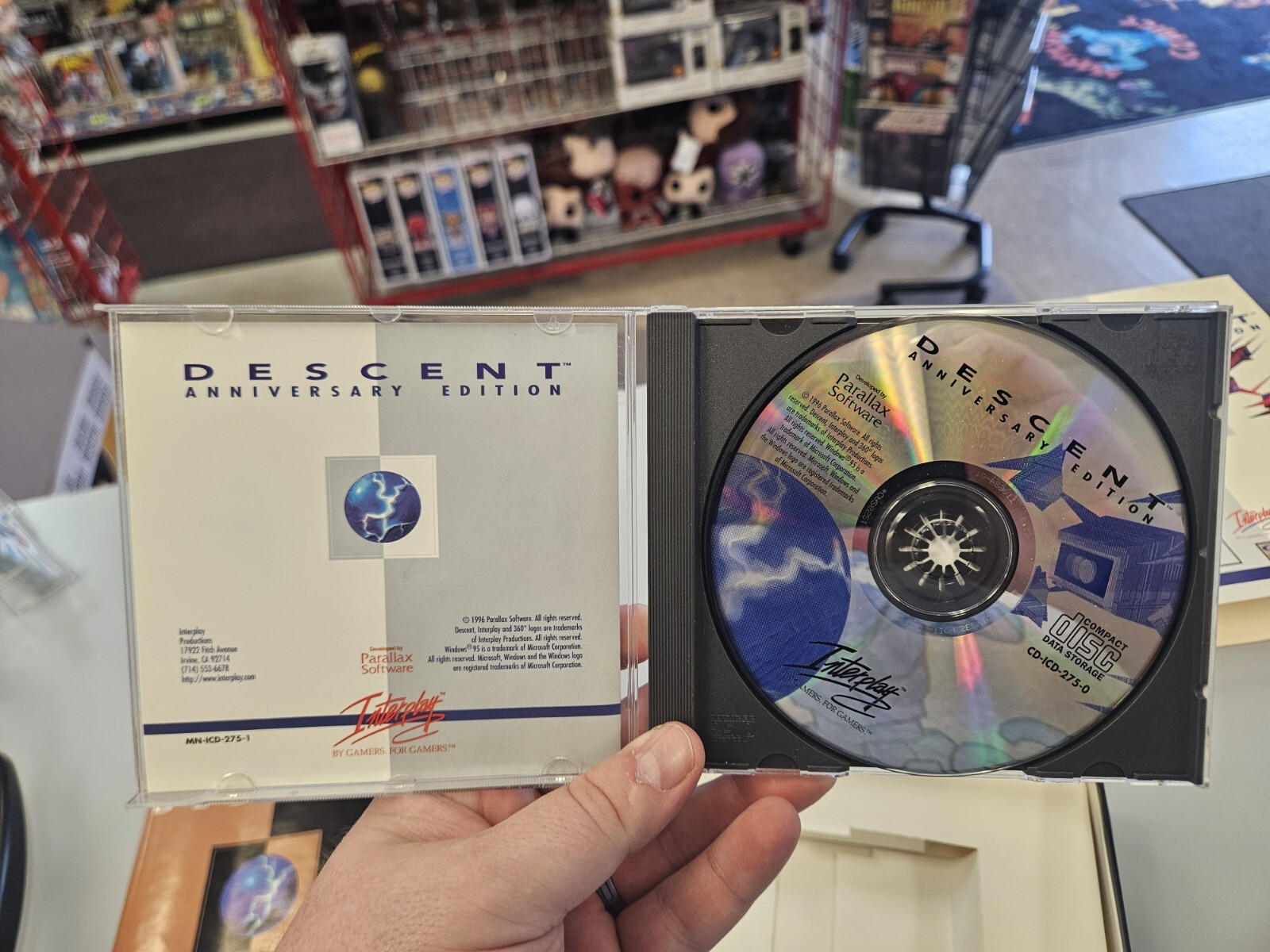 Descent Anniversary Edition Big Box Pc – Complete – RARE – Interplay, 1996