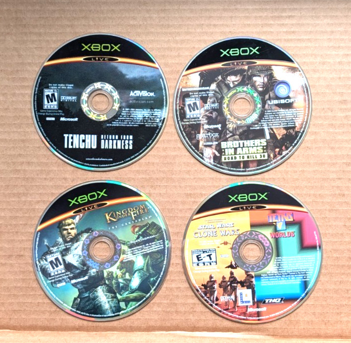 Xbox Loose Game Lot Of 24 Untested Condition Varies Scratches