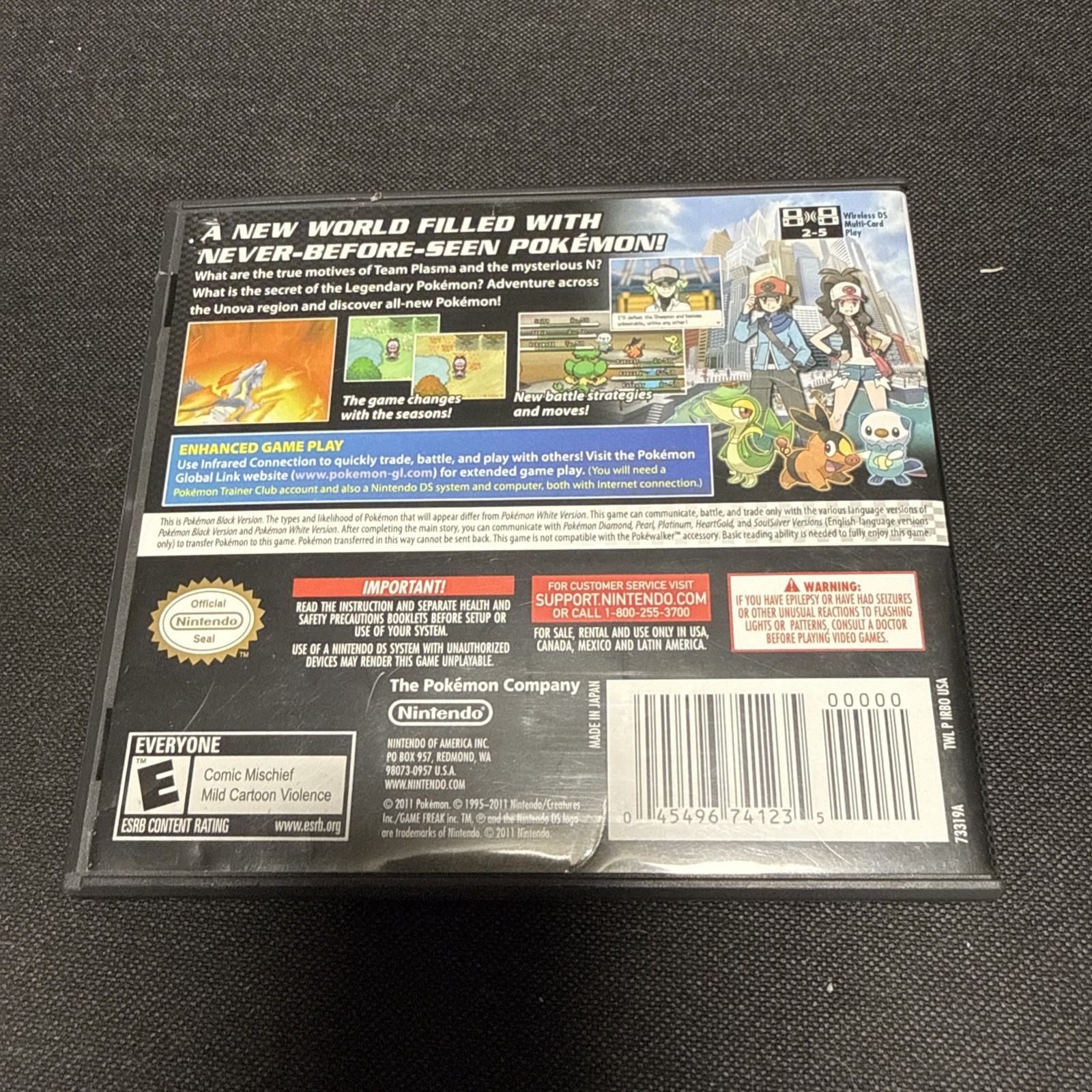 Pokemon: Black Version (Nintendo DS, 2011)