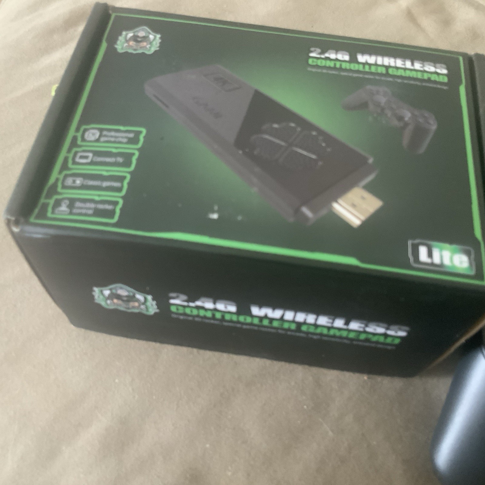 2.4G Wireless Controller Gamepad Lite Game Stick with 2 Controllers In Box Euc