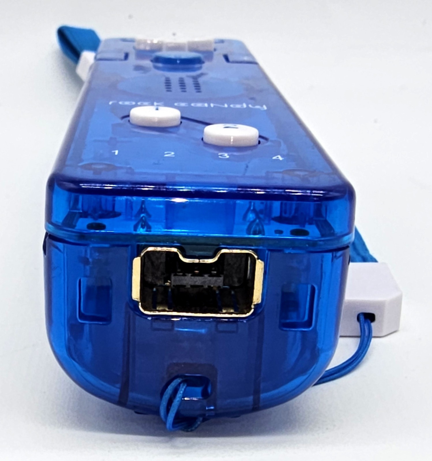 Rock Candy Wireless Controller for Nintendo Wii Blue Translucent PDP Remote