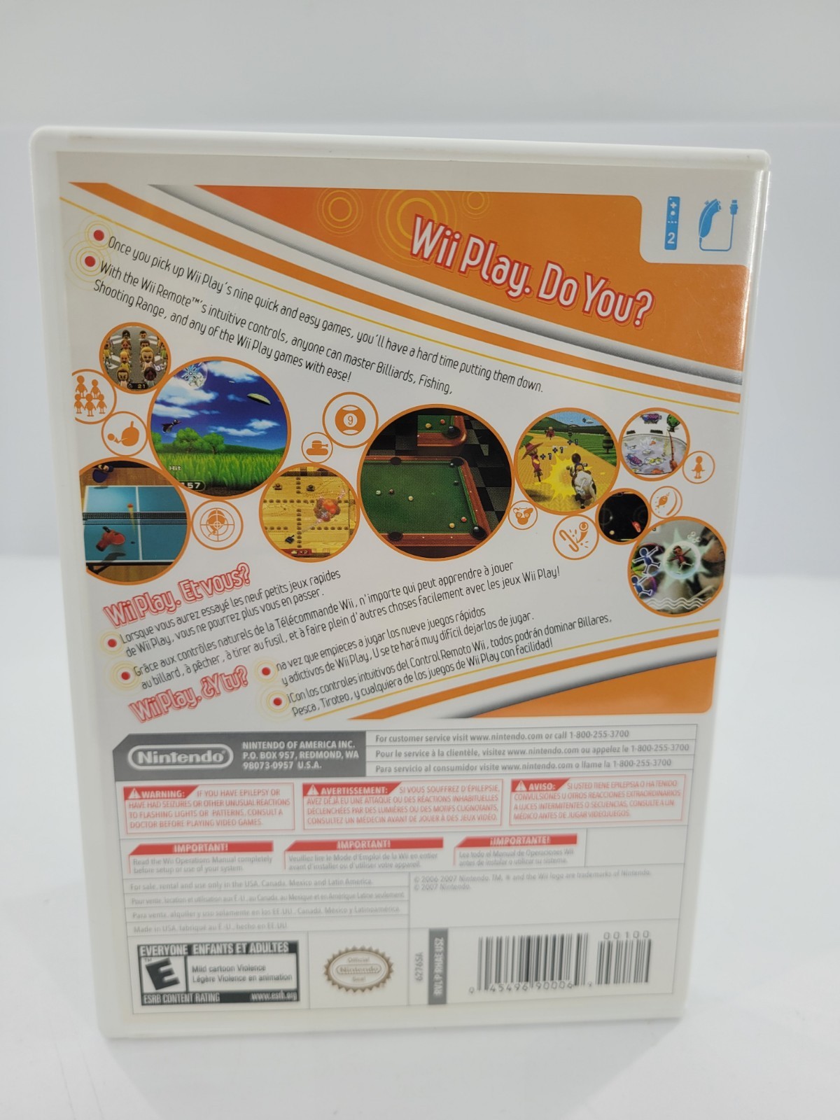 Nintendo Wii Play Wii E NTSC-U/C Sports Mixed Sports Game Disc w/ Case Manual. 1