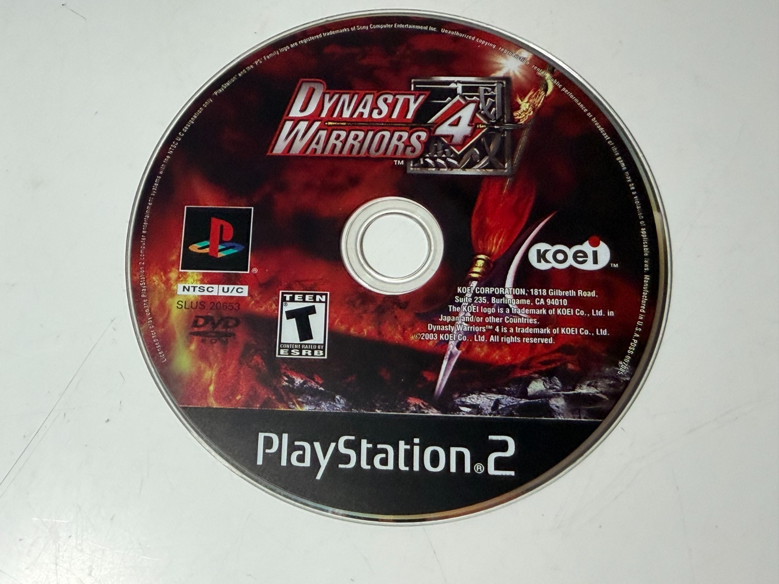 Dynasty Warriors 4 (Sony PlayStation 2, 2003) CIB Tested WORKING !!!!