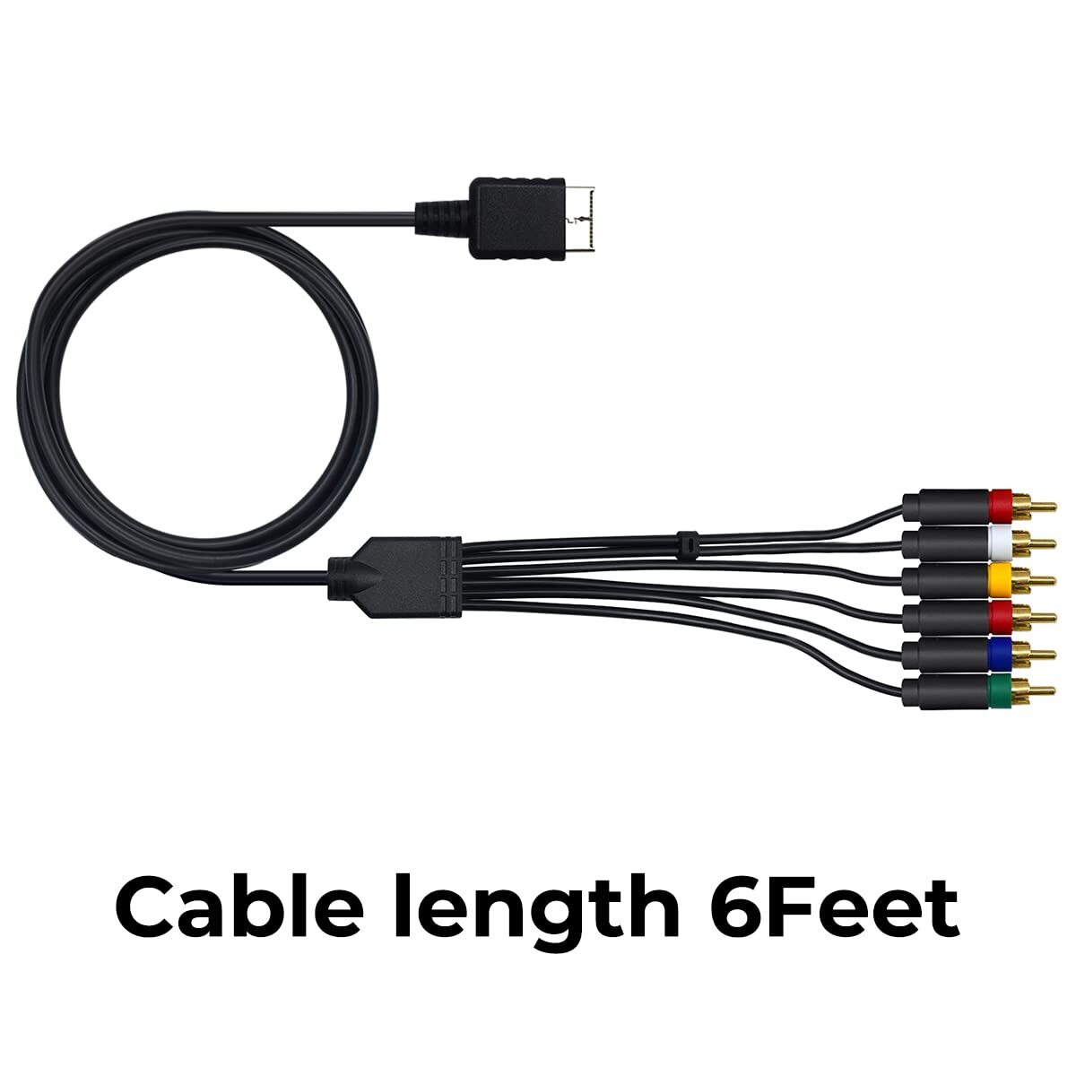 PlayStation 1/2/3 (PS1/PS2/PS3) Ypbpr Component + RCA Compsite Video Cable （2…