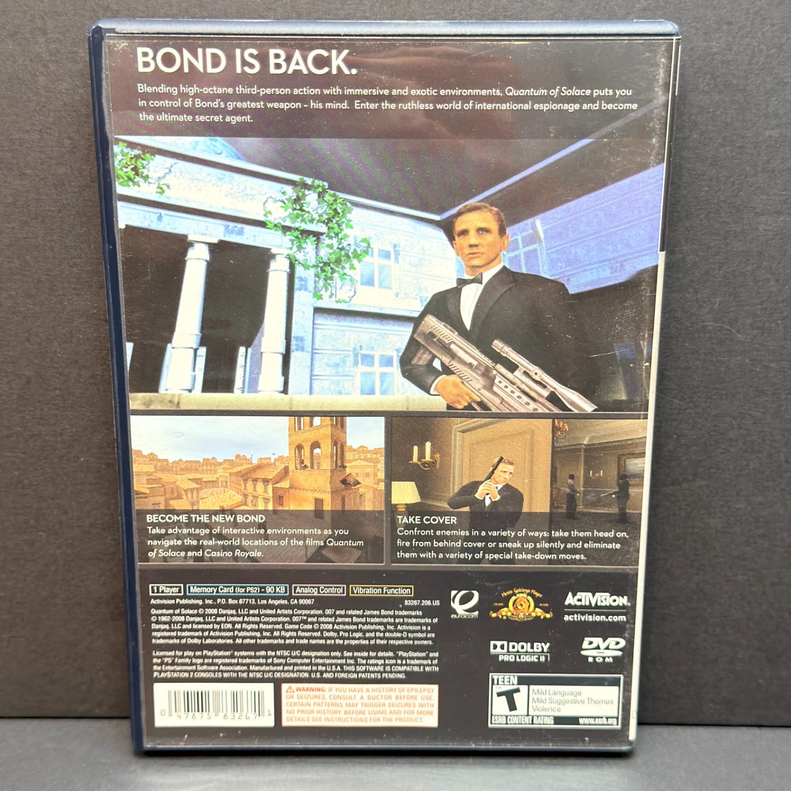 007 Bond Lot (Playstation 2 PS2) Agent Under Fire, Nightfire, Quantum of Solace