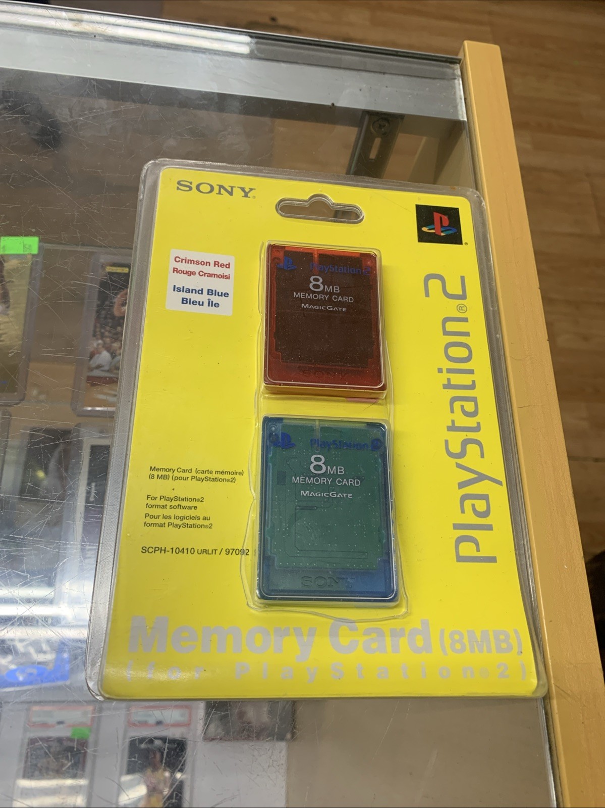 Sony OEM Memory Card 8MB 2 Pack Red / Blue – PlayStation 2 PS2 Brand New Sealed
