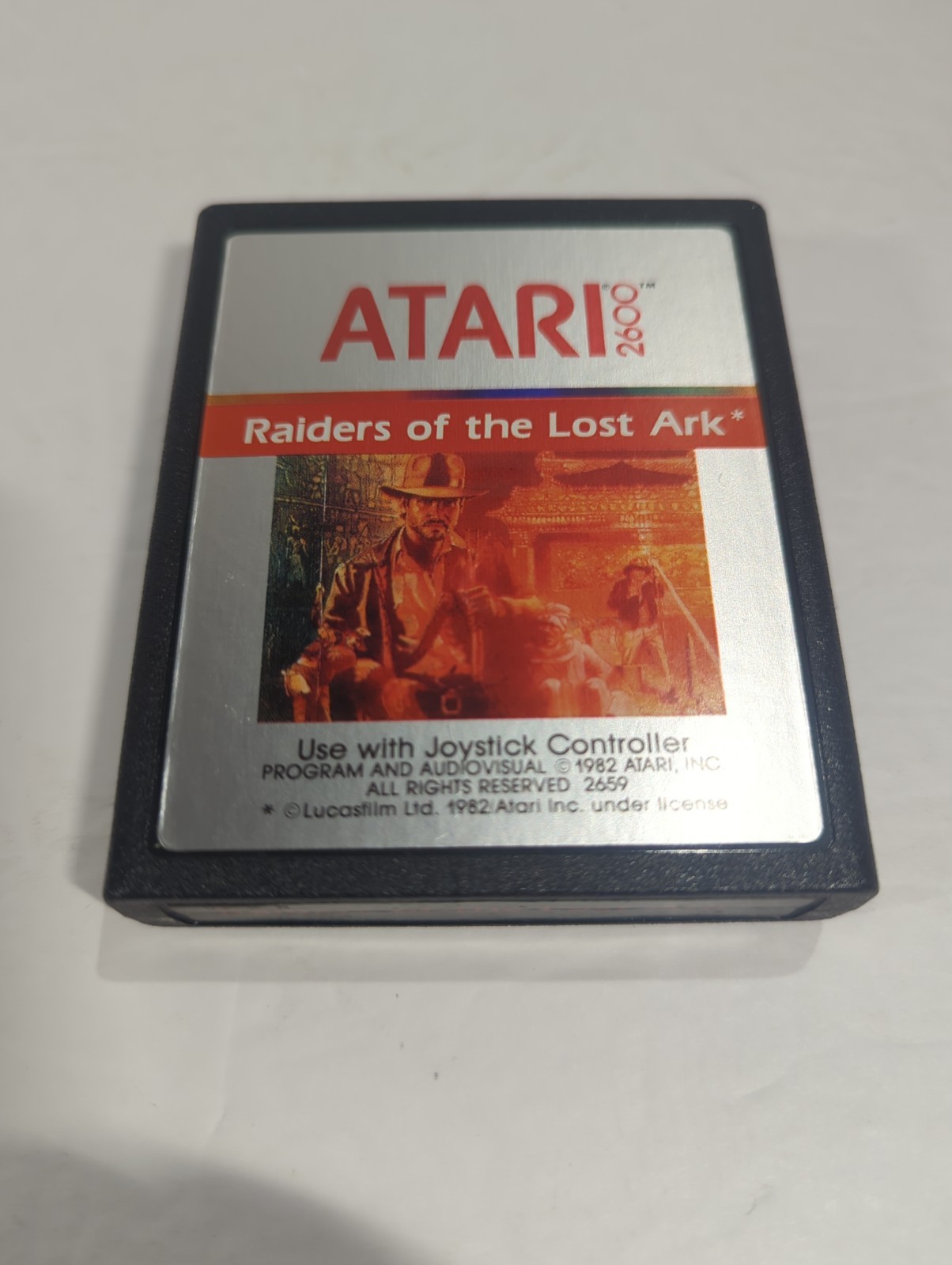 Raiders of the Lost Ark Atari 2600 Cartridge & Manual 1982