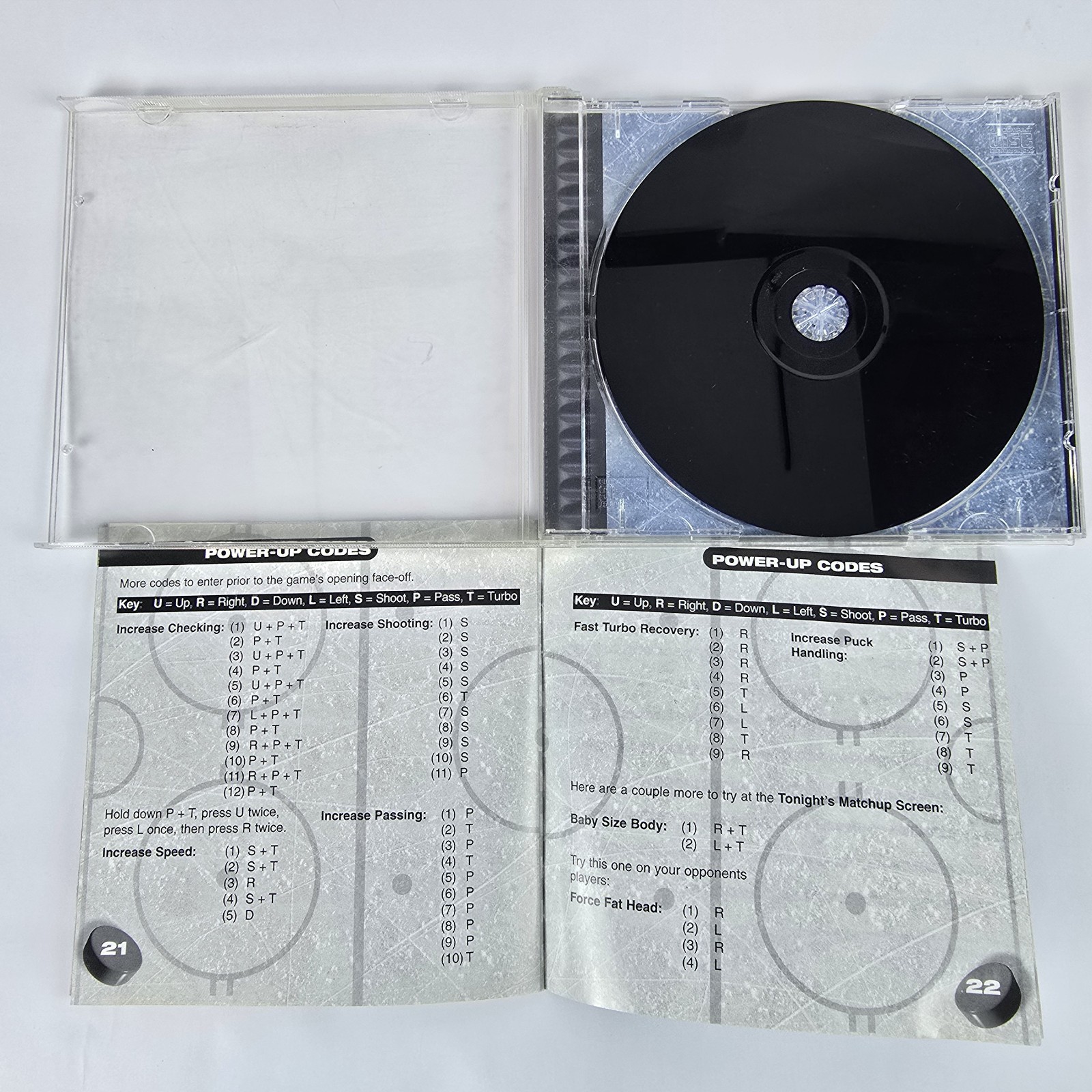 NHL Open Ice 2 On 2 Challenge PS1 Playstation 1 CIB With Registration Card
