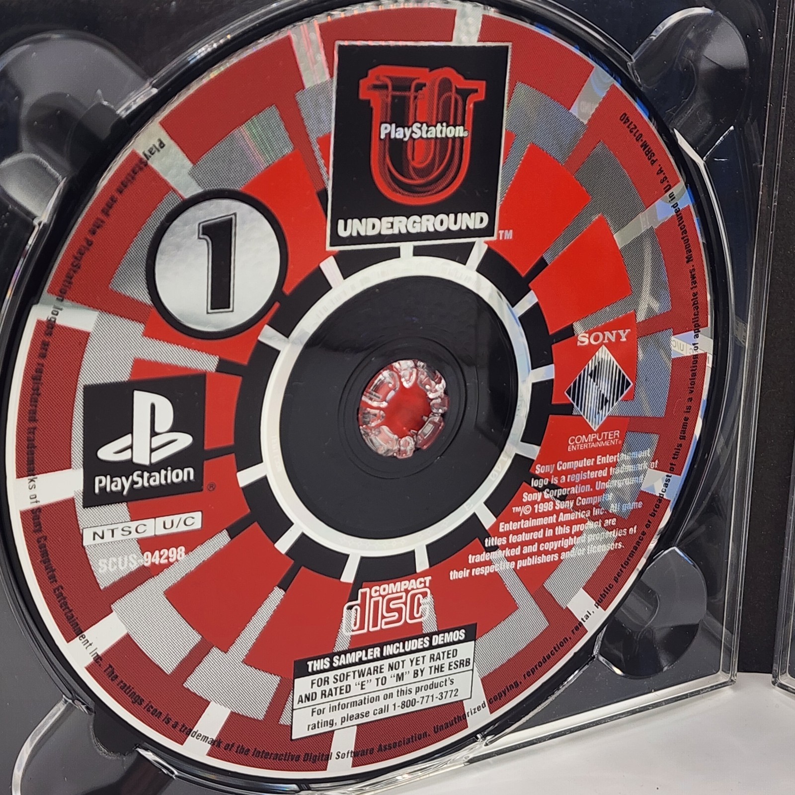 Sony PS1 PlayStation 1 Underground Demo Discs v2.4 Mint Condition