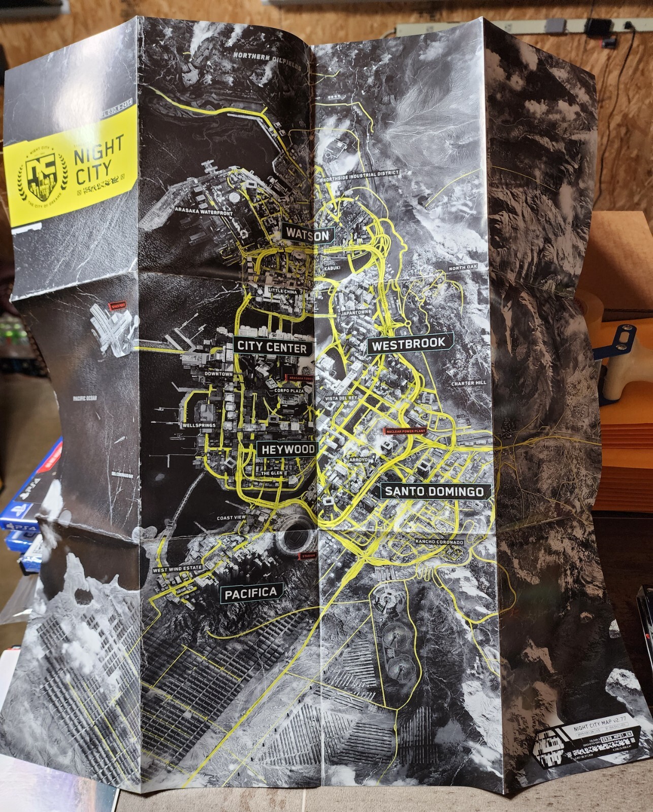 Cyberpunk 2077 Soundtrack, map, postcards,stickers (No Game)
