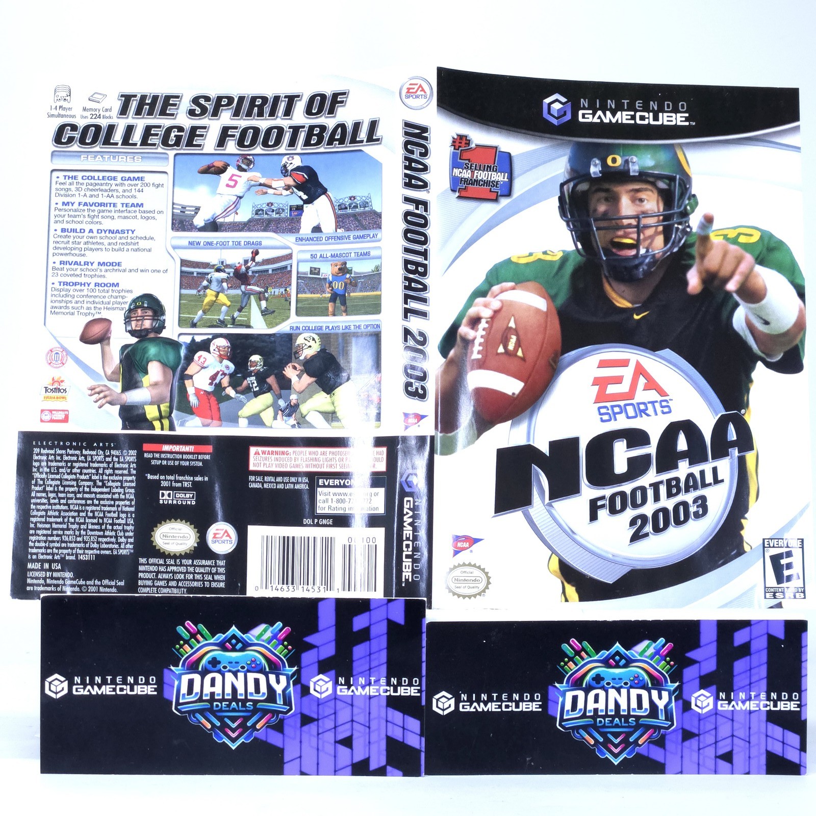 NCAA Football 2003 GC CIB W/ Manual – GameCube