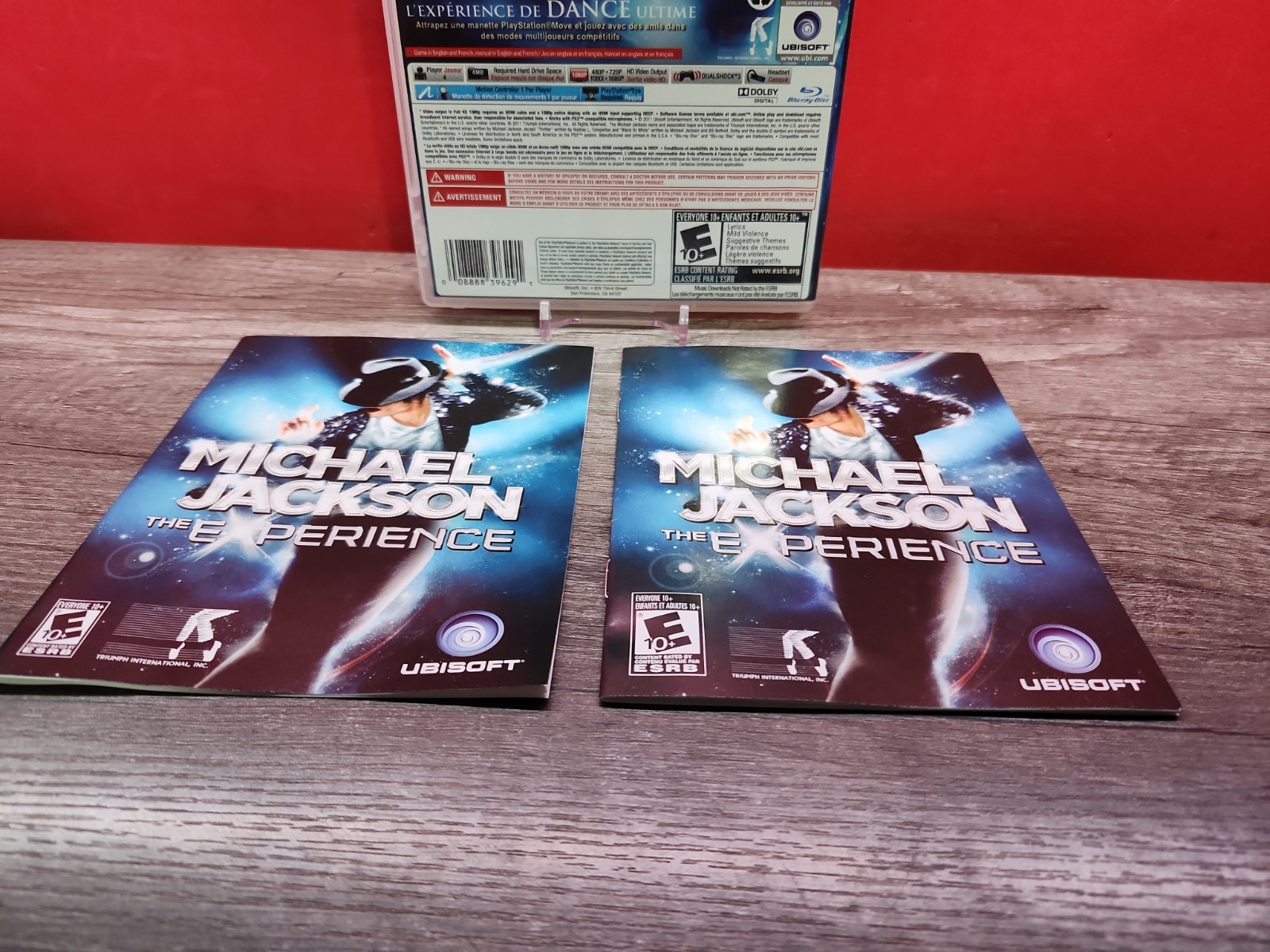 Michael Jackson The Experience PS3 PlayStation 3 – CIB English And French Manual
