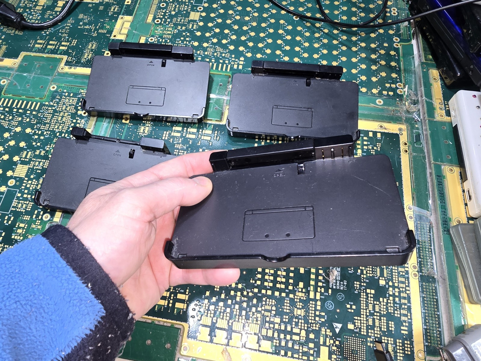 Nintendo 3DS Battery UNTESTED-PARTS-4-Charging Dock Cradle Base Black CTR-007