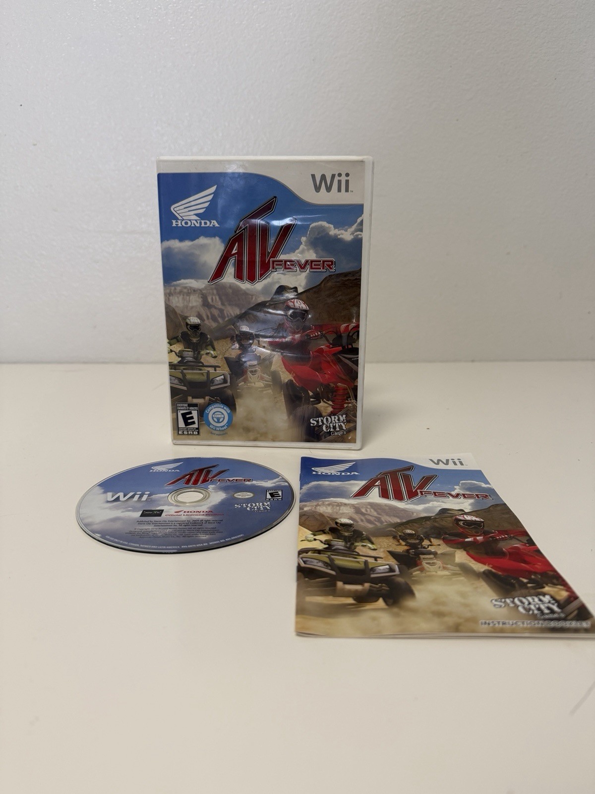 Honda ATV Fever Racing Game Nintendo Wii NTSC Manual Included Storm City Games