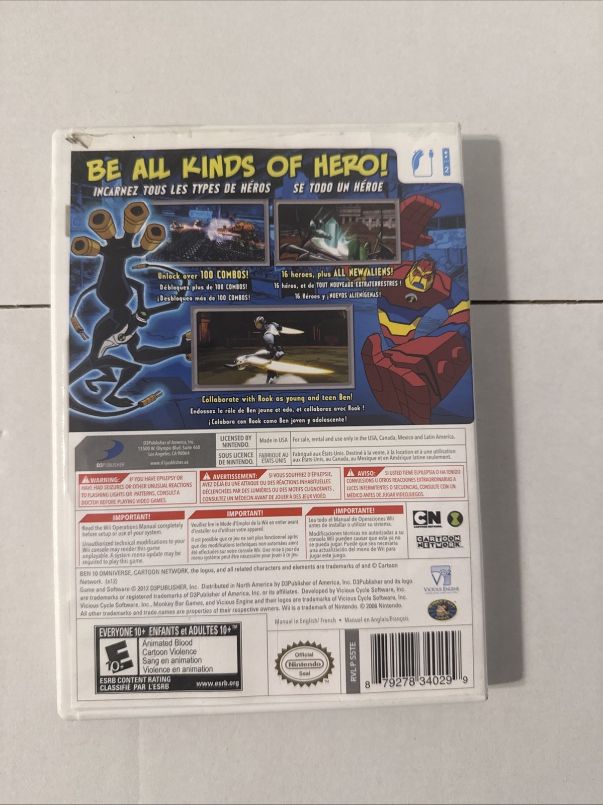 Ben 10 Omniverse Wii Great Condition Fast Shipping