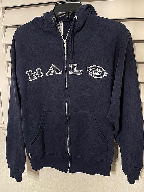 Vintage Original Bungie Era Halo Game Hoodie–RARE–Black/Men’s Small–Pre Owned