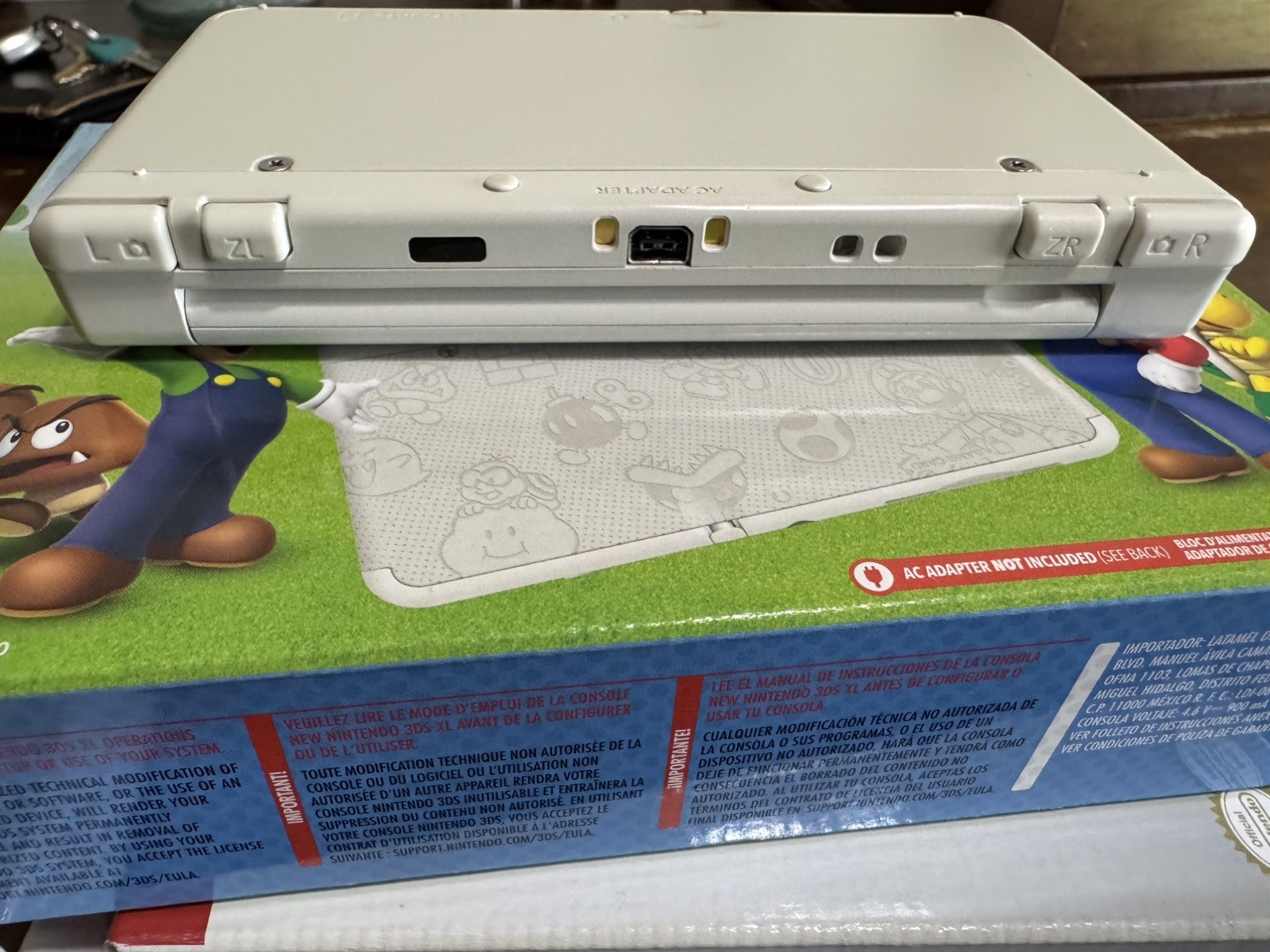 New Nintendo 3DS White Super Mario Black Friday Edition Console