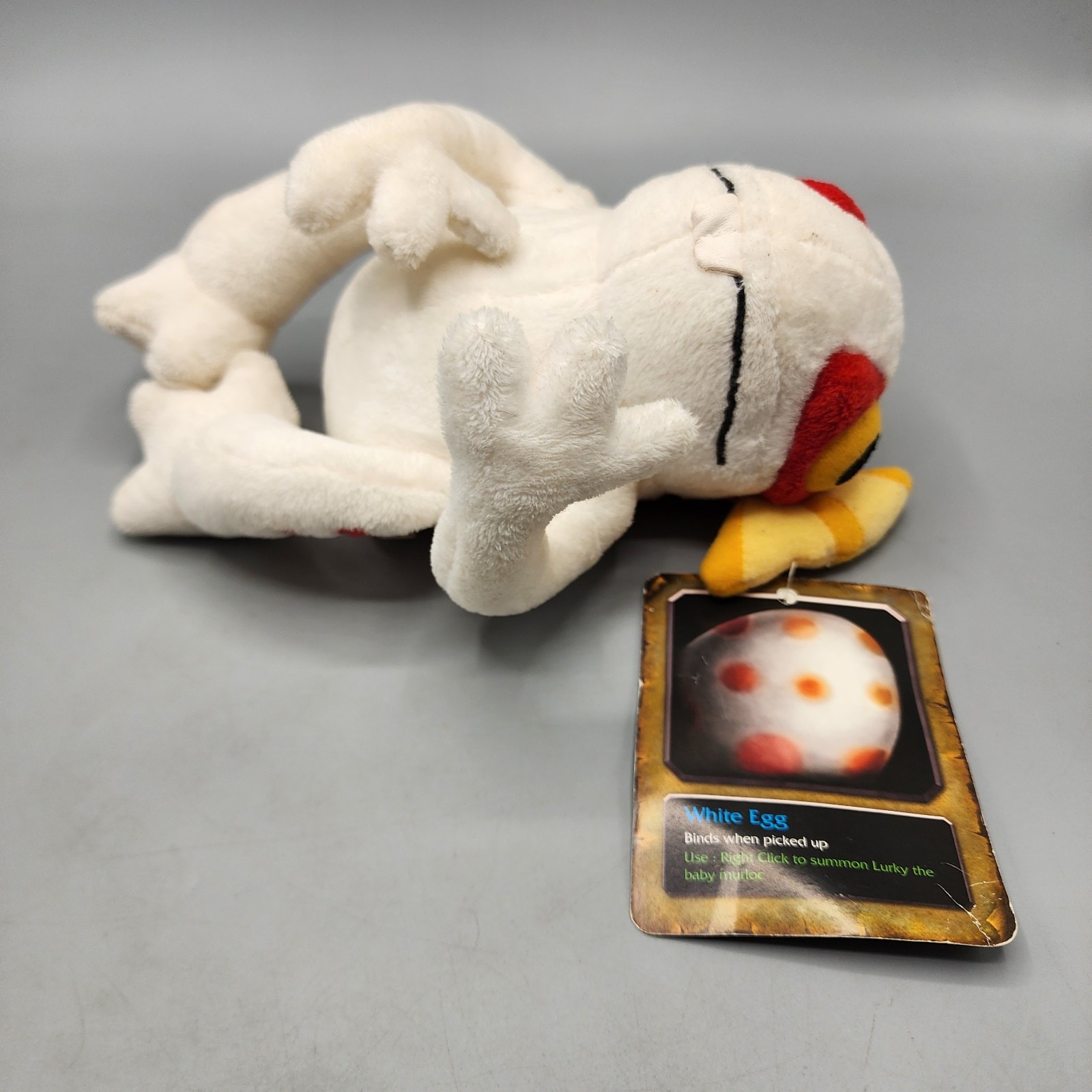 Blizzard World of Warcraft White Murloc Lurky Plush Blizzcon 2013 / NWT