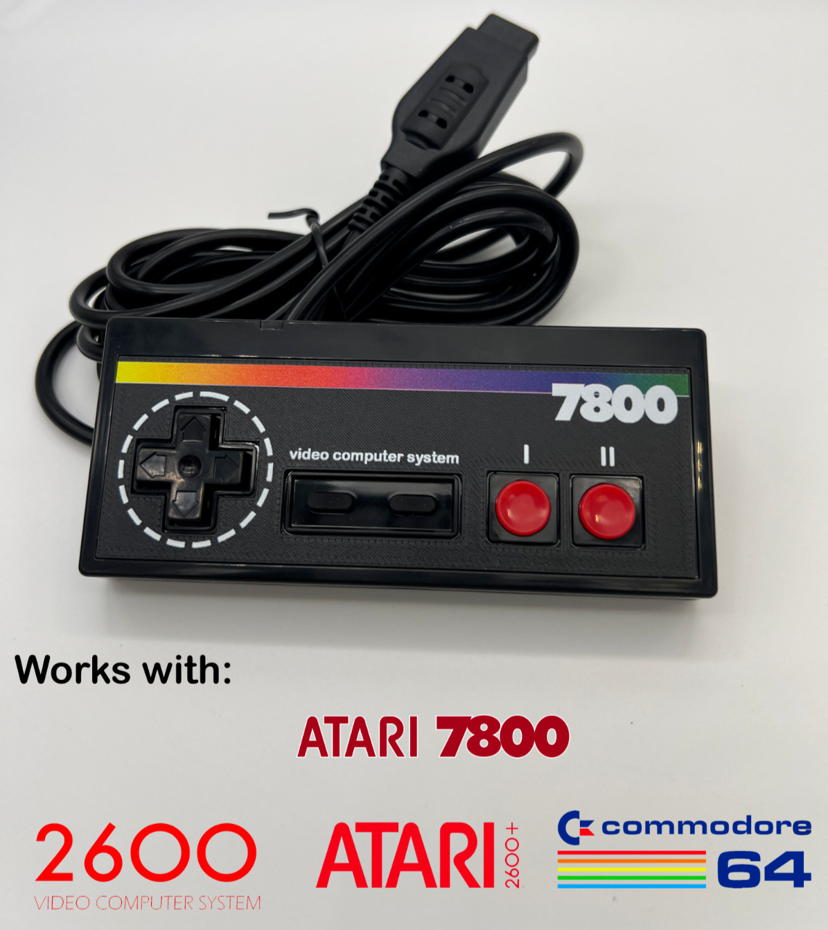 Atari 7800 2600 2600+ Controller Joystick Control Pad Gamepad CX78 – READ