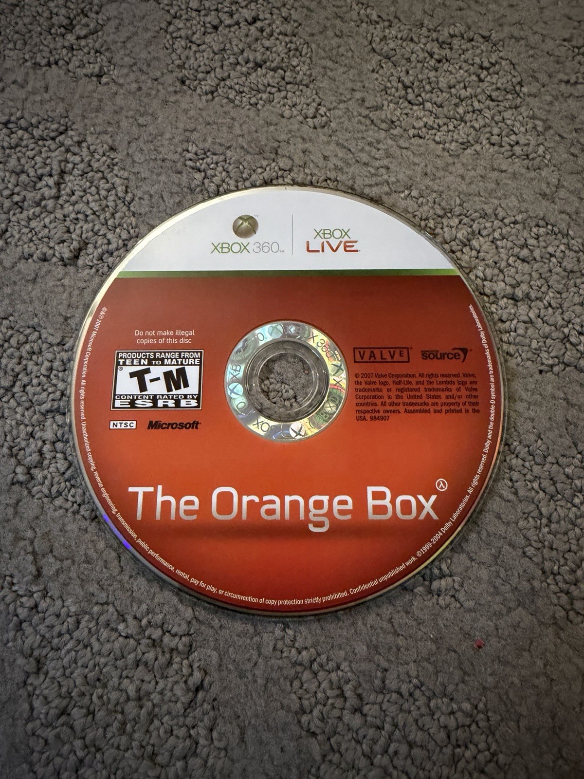The Orange Box Half Life 2 (Xbox 360, 2007) See Pics And Description
