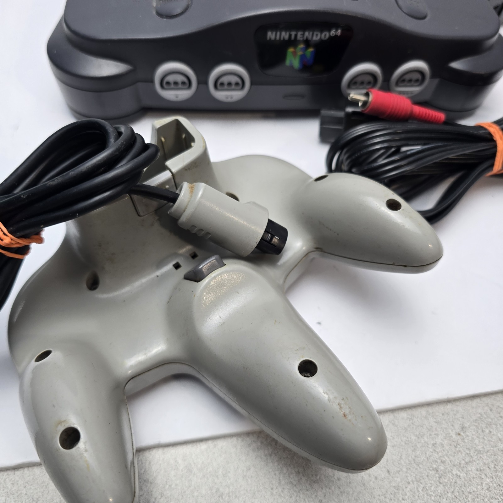 Nintendo 64 N64 Charcoal Gray Console Bundle W/ Controller – Tested Working