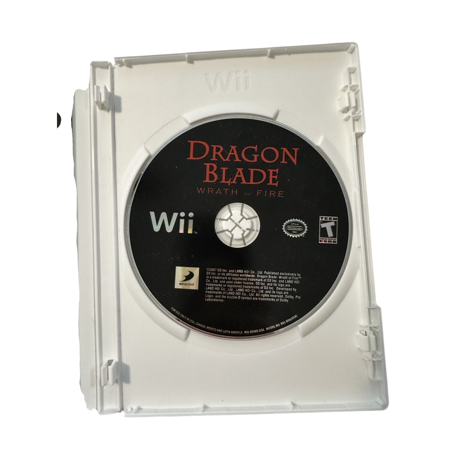 Dragon Blade Wrath of Fire Nintendo Wii Game CIB Action Adventure Hack and Slash