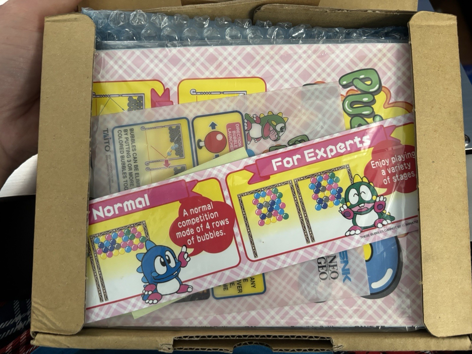 Puzzle Bobble 2 MVS Neo Geo SNK Holo Label Full Kit No Match