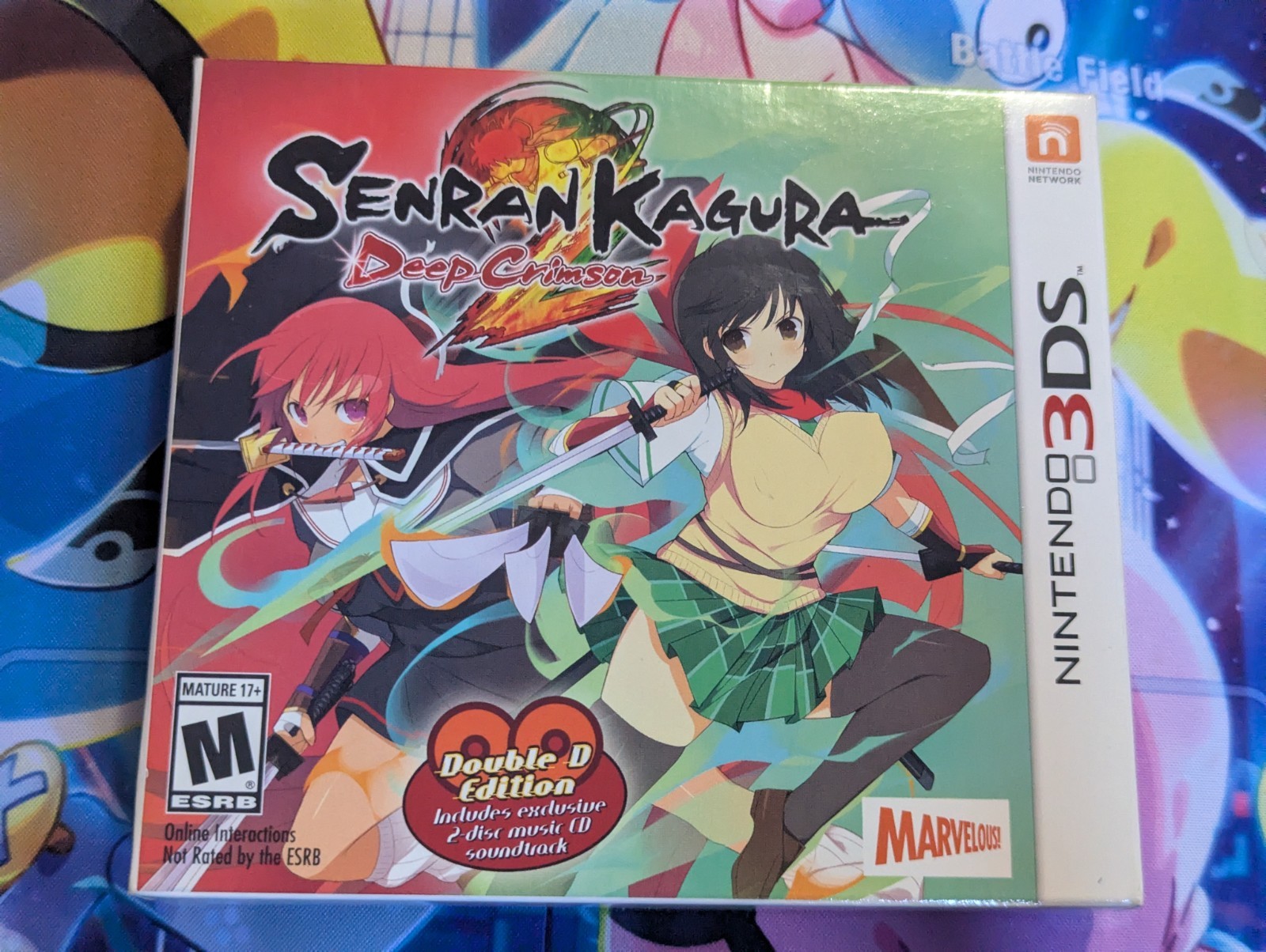 Senran Kagura 2: Deep Crimson Double D Edition Nintendo 3DS Complete Sealed CD