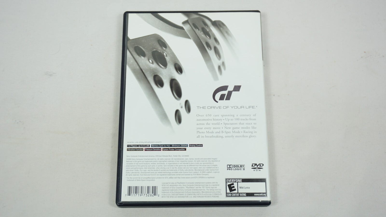 Gran Turismo 4 PS2 CIB Sony PlayStation 2 Black Label Complete with Reg Card