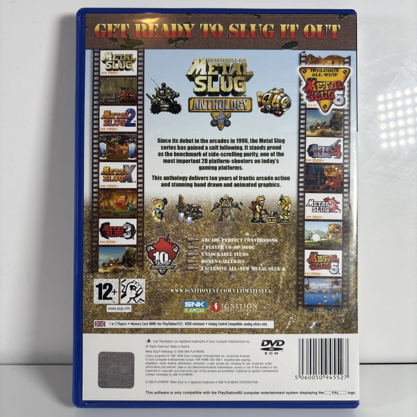 Metal Slug Anthology (Playstation 2 PS2 Game) VERY GOOD CONDITION