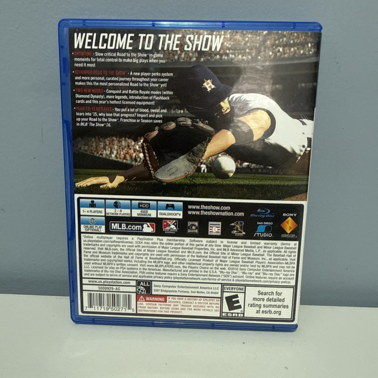 EA Sports Playstation 4 MLB The Show 16 Cd And Box*Untested*
