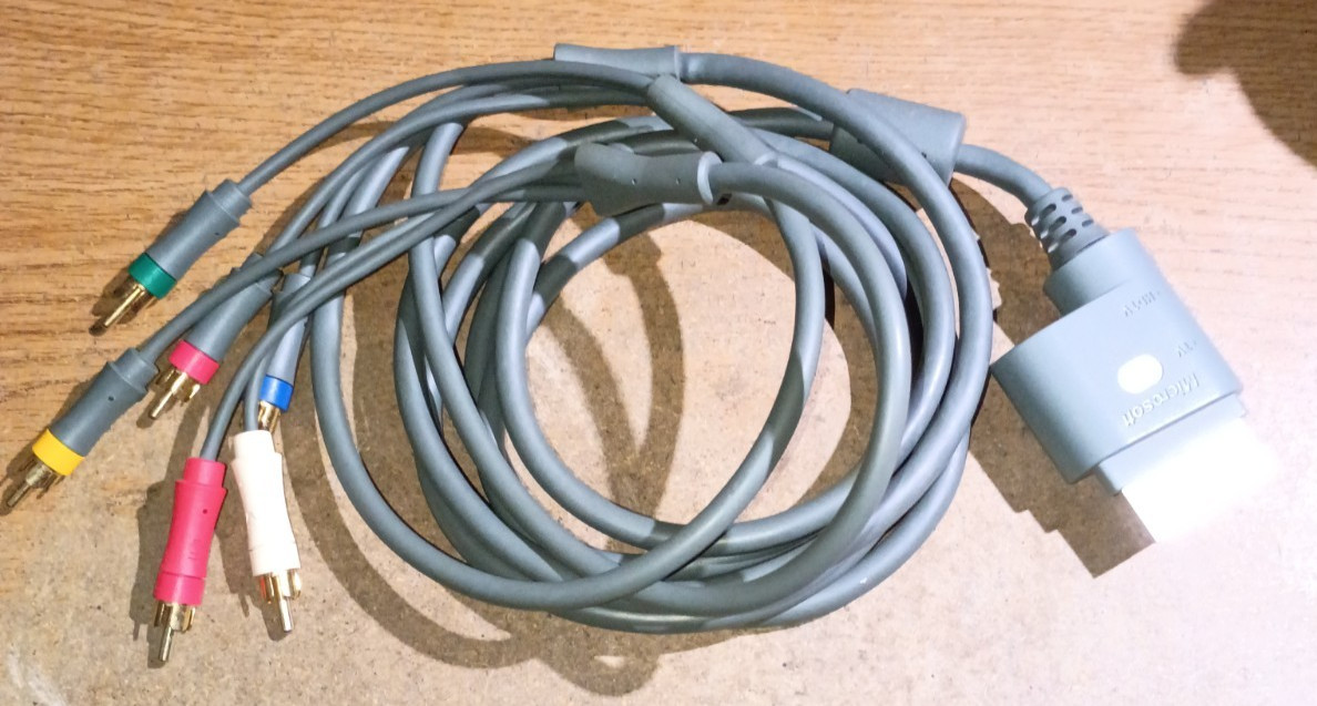 Microsoft Xbox 360 Component HD AV CABLE X80-1255-100