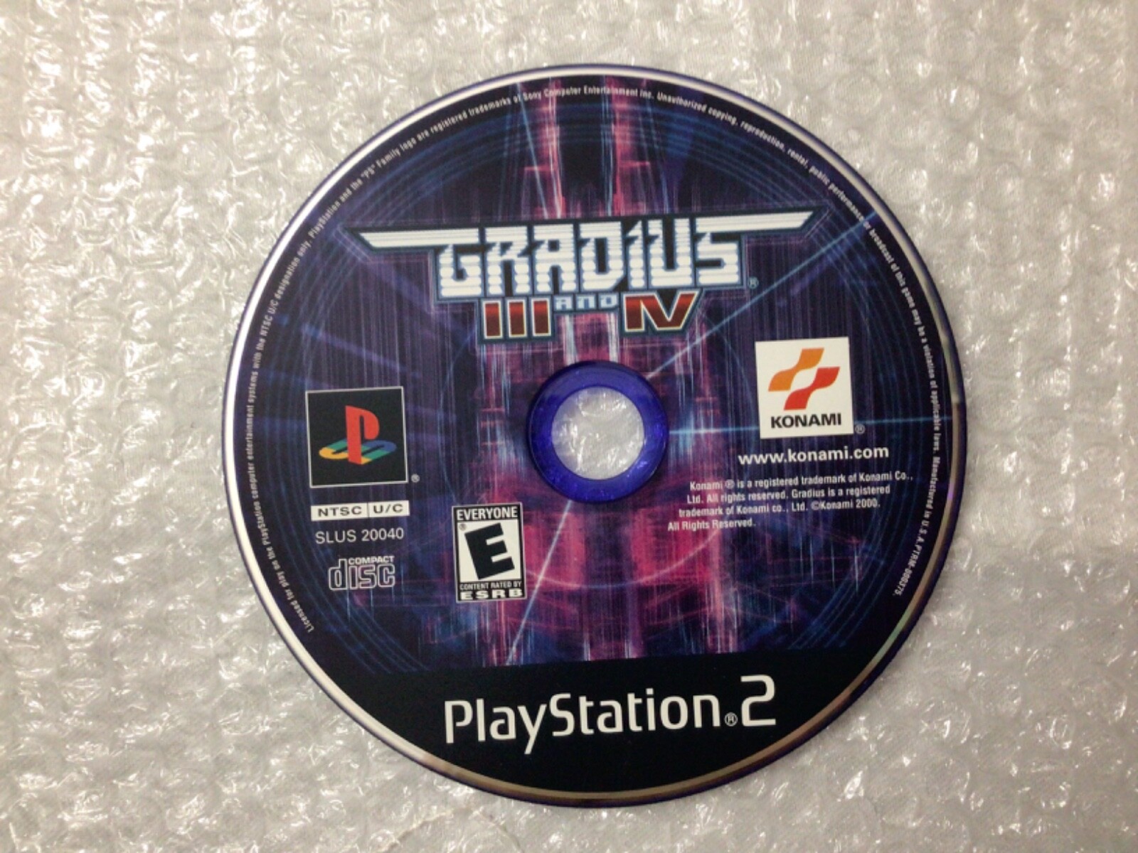Gradius III and IV (Sony PlayStation 2, 2000) – CIB w/Case, Manual, Game Disc