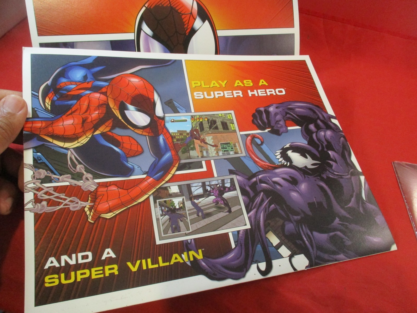 Ultimate Spider-Man Xbox PS2 GBA DS Gamecube Sneak Peak DVD & RARE Promo Poster!