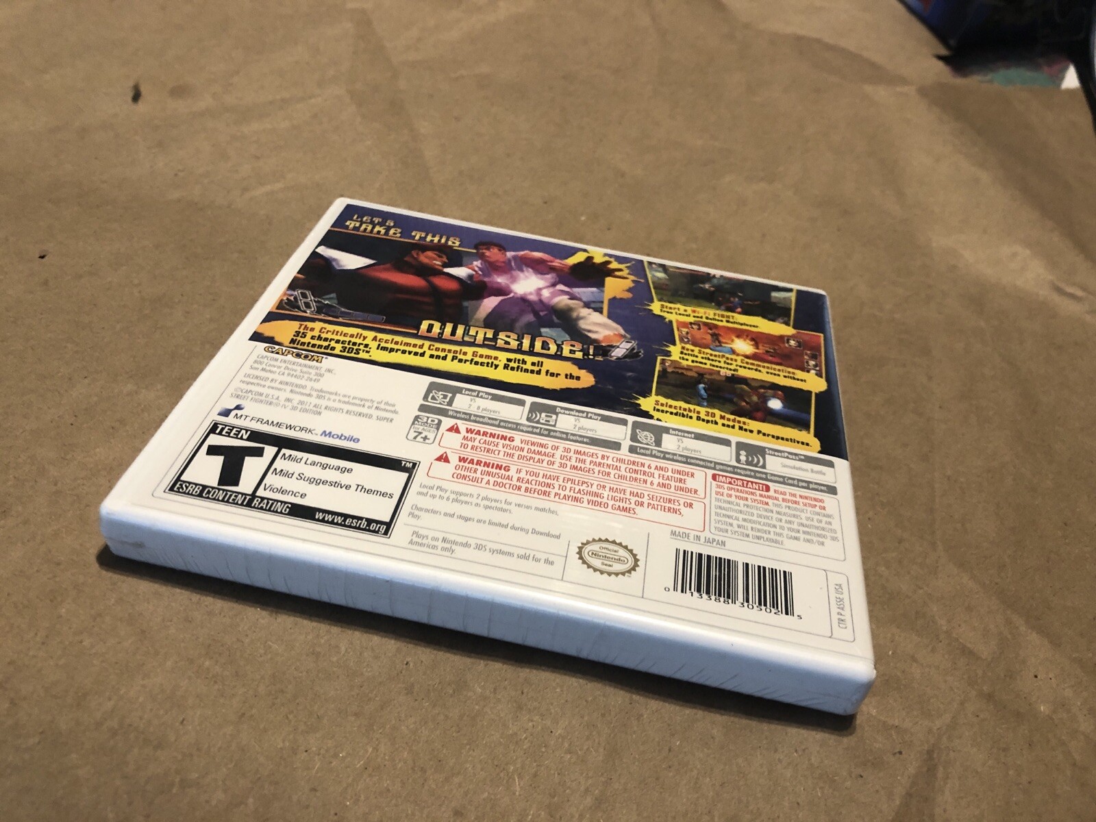 Super Street Fighter IV 3D Edition (Nintendo 3DS, 2011) BRAND NEW Factory SEALED