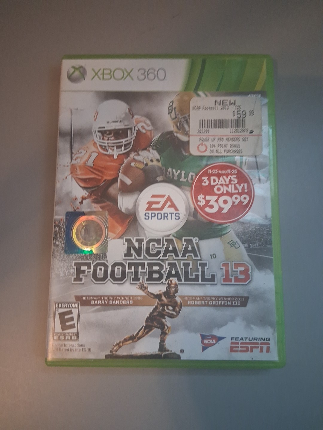 NCAA Football 13 (Xbox 360, 2012) Clean Tested Working
