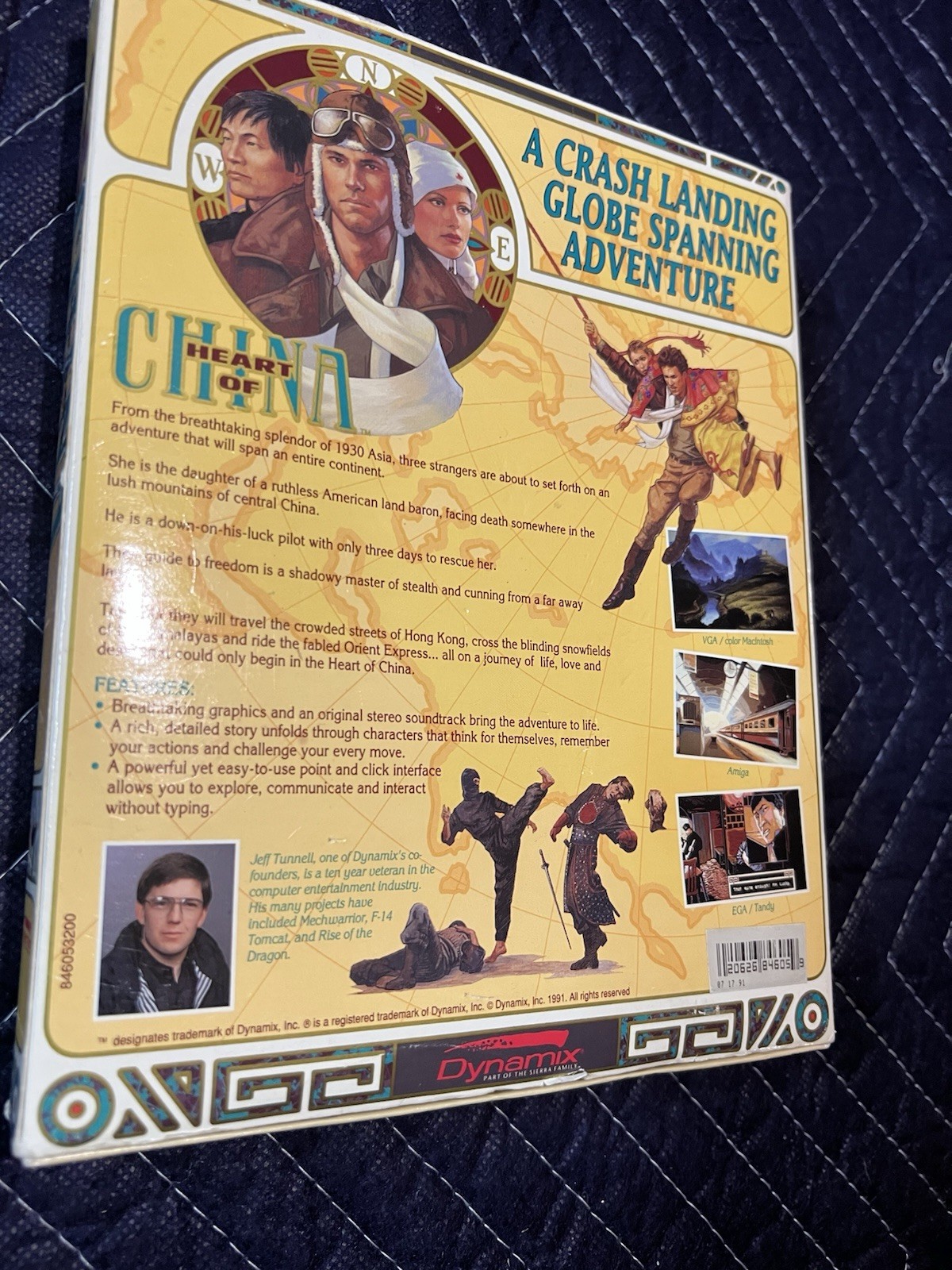 Heart of China Big Box MS-DOS 5.25” 256 Color COMPLETE Sierra Dynamix 1991 CIB
