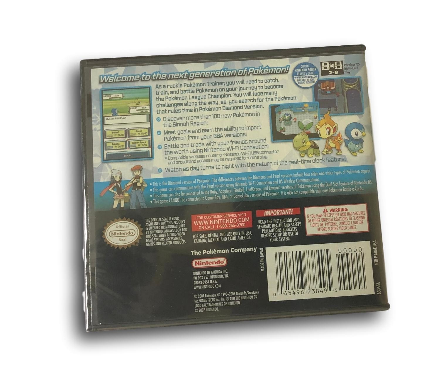 Brand New Factory Sealed Pokémon: Diamond Version (DS, 2007) Free Shipping