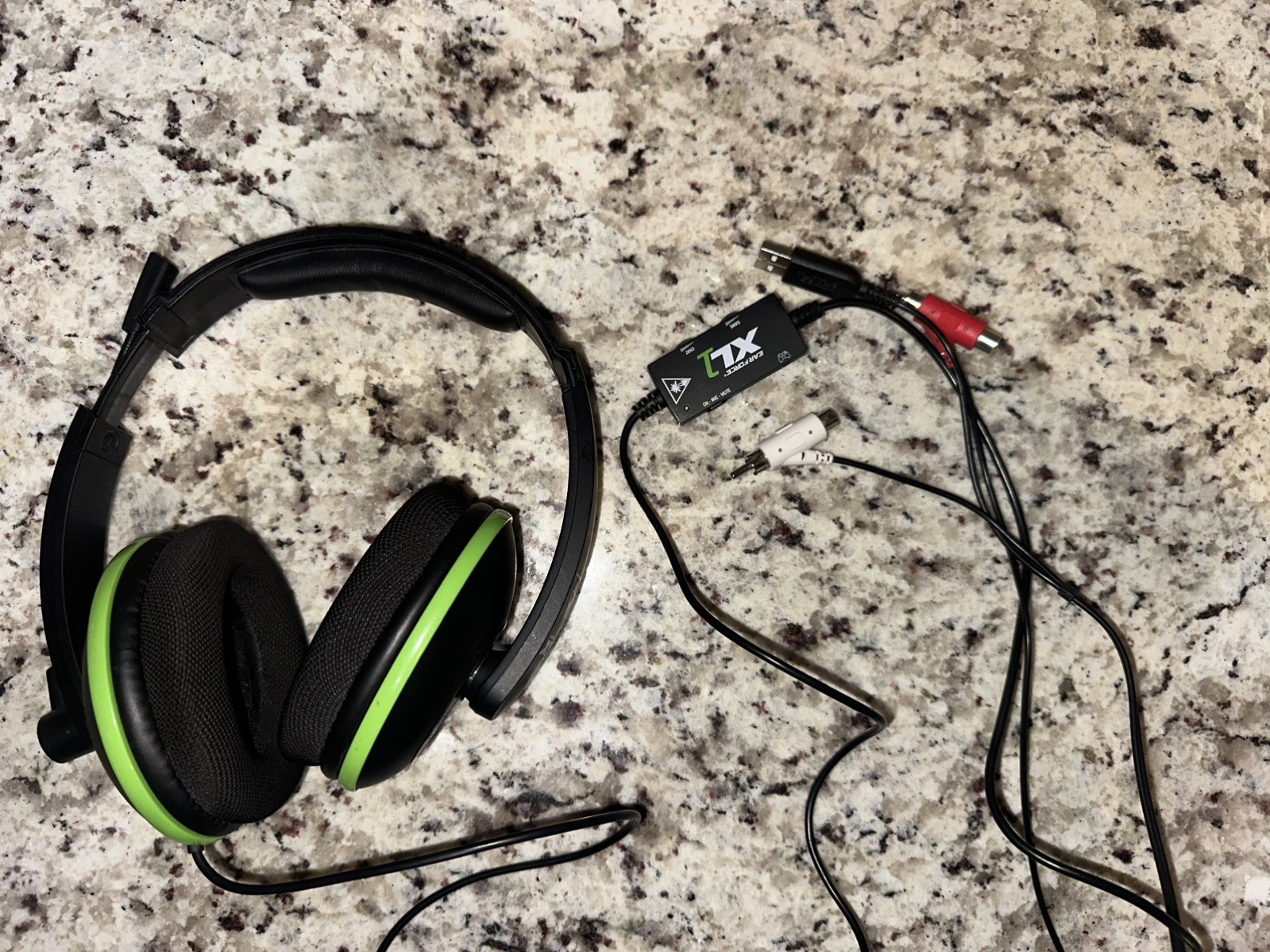 Turtle Beach Ear Force XL1 Black/Green Headband Headsets for Multi-Platform