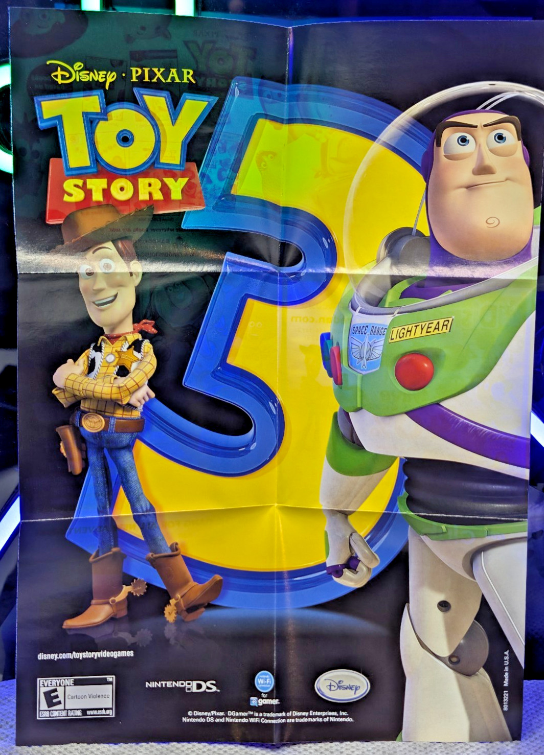 Toy Story 3 The Video Game Nintendo DS Complete CIB Manual Inserts W/ Poster