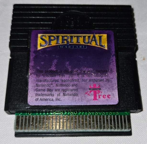 Spiritual Warfare Cartridge Only Authentic Nintendo Game Boy Wisdom Tree Gameboy