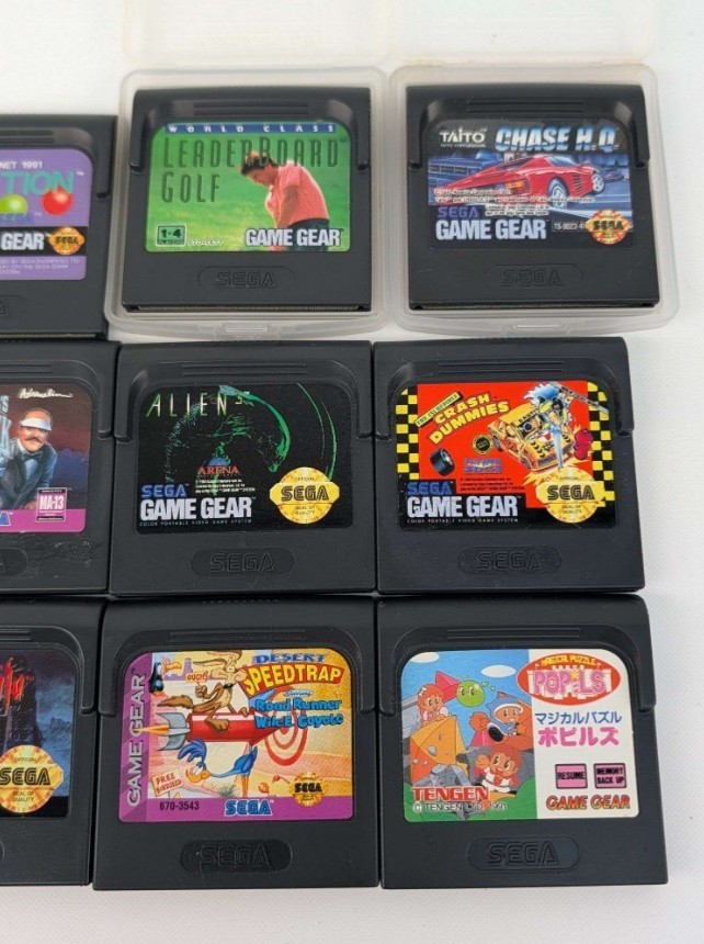 Sega Game Gear Lot 12 Games Alien 3 Dracula Beavis Chase HQ Desert Speedtrap
