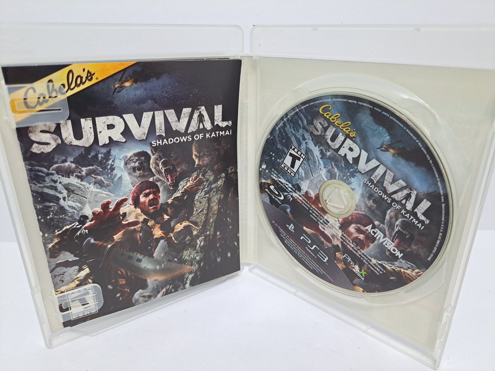 Cabela’s Survival Shadows of Katmai Sony PlayStation 3 PS3 2011 Complete Tested