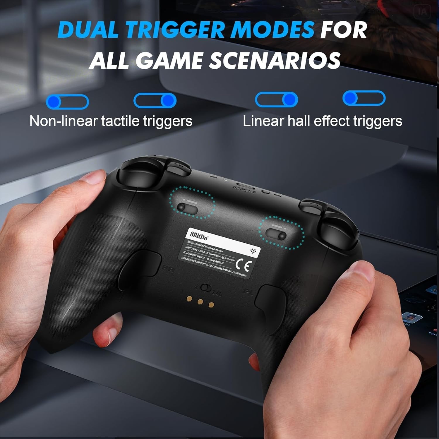 8BitDo Ultimate 2 Wireless Controller Bluetooth PC Android Steam Apple1000Hz RGB