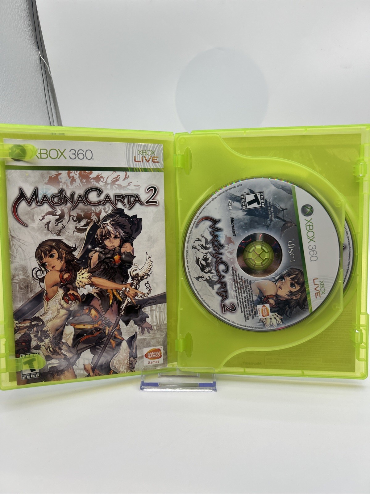 Bandai Namco Games MagnaCarta 2 Xbox 360 Role Playing NTSC 2009 Manual Clean